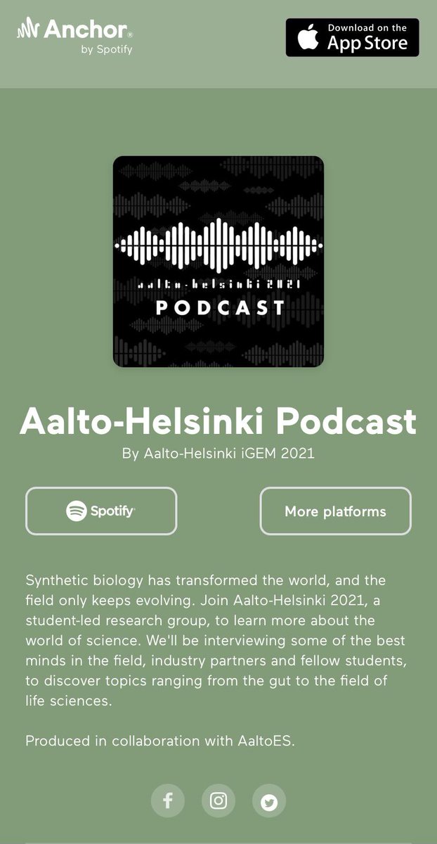 Our very first podcast is live now! 🎧🎙 Listen it here: anchor.fm/aalto-hesinki-…