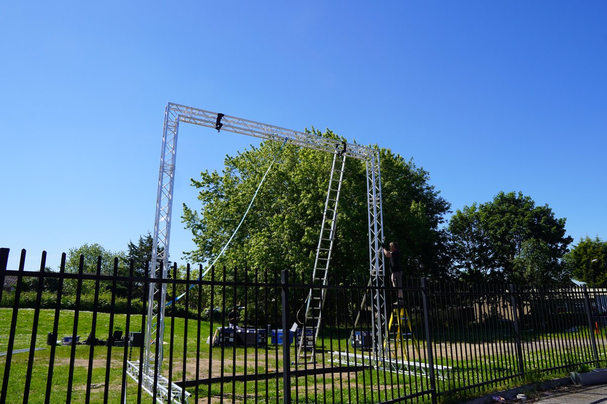 OfficialClarets's tweet image. 📺 The big screen for our 'Euro Village' is on its way up with the remainder of the benches to be delivered and placed later today!

#Clarets ⚪️ #CCFC