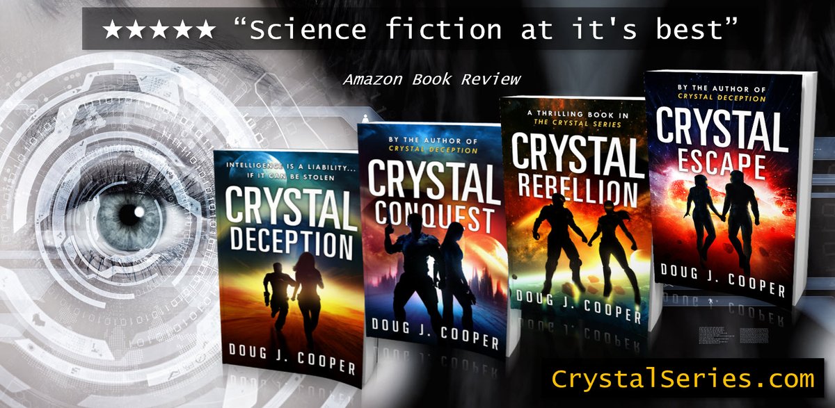 crystalseries's tweet photo. “I feel like I'm in a straitjacket,” said Criss.
The Crystal Series – futuristic thrill rides
Start with first book CRYSTAL DECEPTION
Series info: https://t.co/fBUJyfeSmb
Buy link: https://t.co/UPQnnh8taL
#asmsg #ian1 https://t.co/NuP7PZmqFE