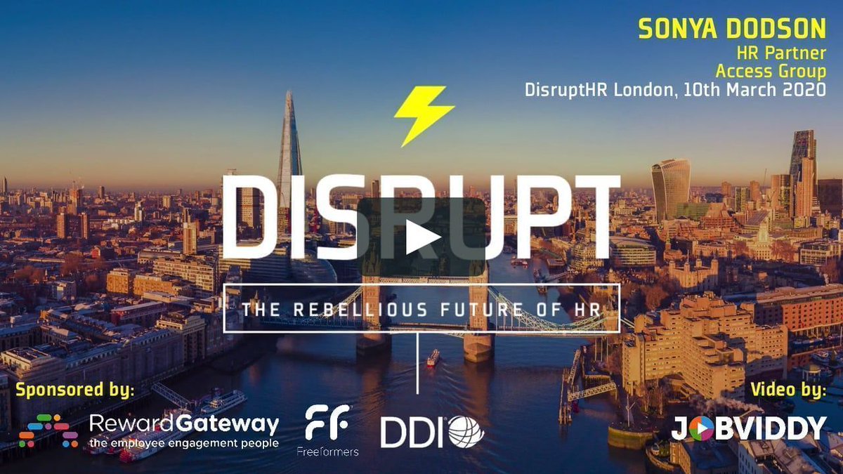 "HR Made Me Do IT" 👈😳 Sonya Dodson <a href="/theaccessgroup/">The Access Group</a> joined us at #DisruptHRLon #15

Watch it here👉bit.ly/366WfR6

#Hr #Humanresources #DisruptHR #London