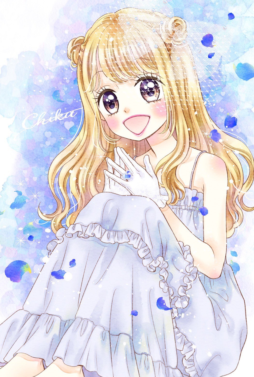 小倉あすか ふじたはすみ先生 3 Fuji から素敵プレゼントいただいたので見てください 知佳を描いてくださったんです めっちゃ可愛くてめっちゃオシャレ お金払わせてください 生写真でいただいたのですが原画の画像もいただきました