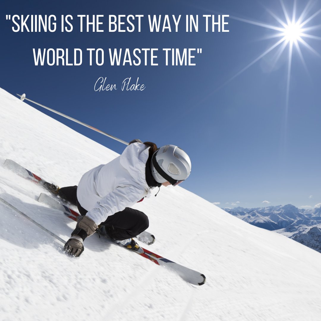 AlpineActionski's tweet photo. "Skiing is the best way in the world to waste time"  - Glen Plake ⛷️

#wednesdaywordsofwisdom #WednesdayWisdom 
 #alpineactionskichalets #skiholidays #chalets #LoveMeribel #LoveLaTania #cateredchalets #takemeback #dreamingofsnow #skiing #skiholiday #skiholiday #glenplake https://t.co/TRJ7Fk3HfR