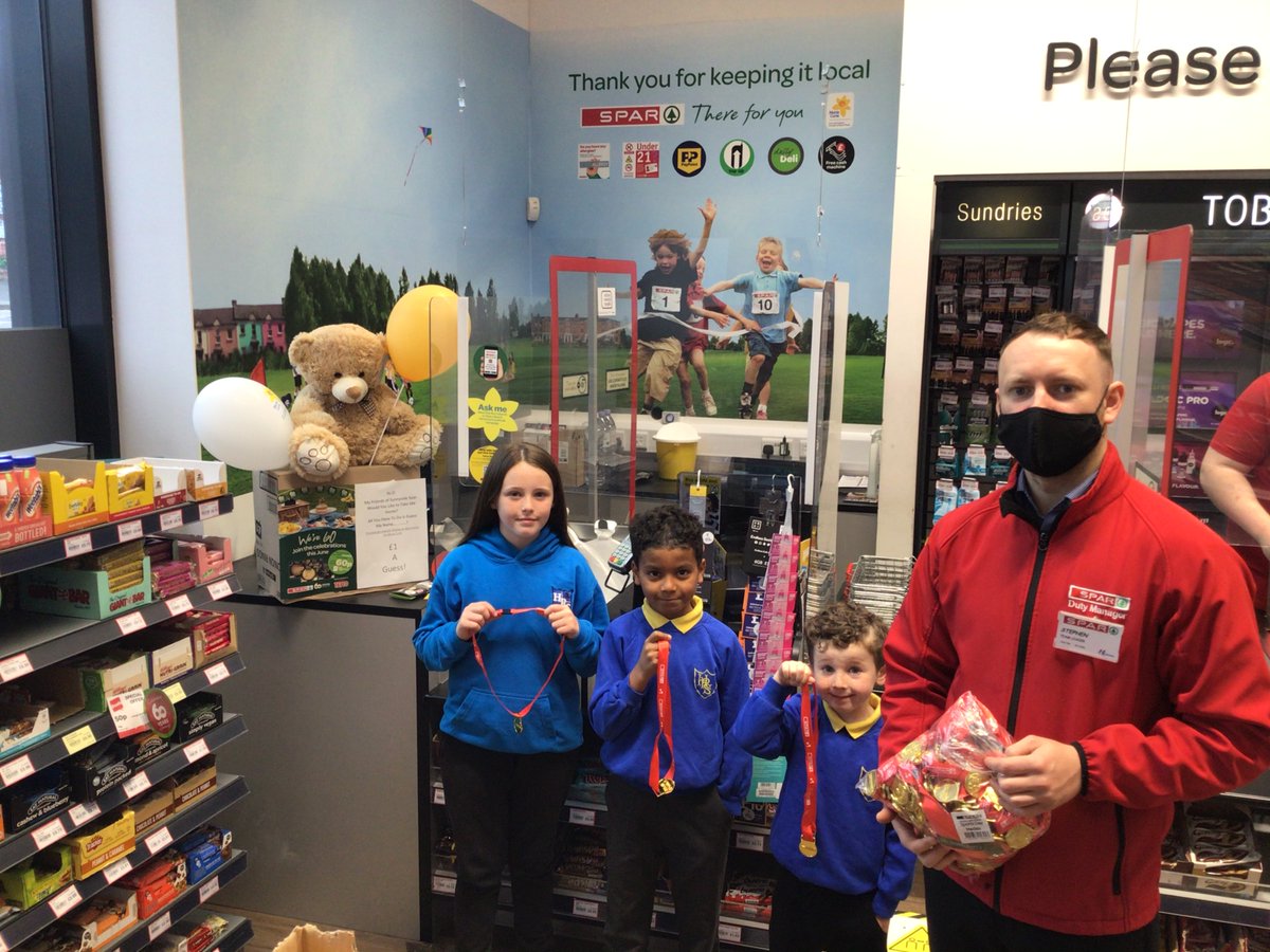 holyrosaryps's tweet photo. Thank you to the Spar for our medals. 
 
*Sports Day Wed 16th June
*Wear your team colour
*Unfortunately parents cannot attend

If any parents would like to send a video of them racing for the parents’ race for children to watch, we would be very grateful! via ^DeberahM https://t.co/DD3oKBsQLH