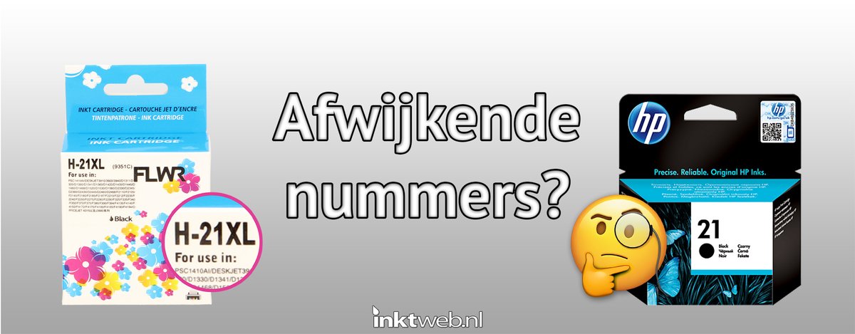 Ander typenummer op je huismerk cartridge? Dit is waarom!