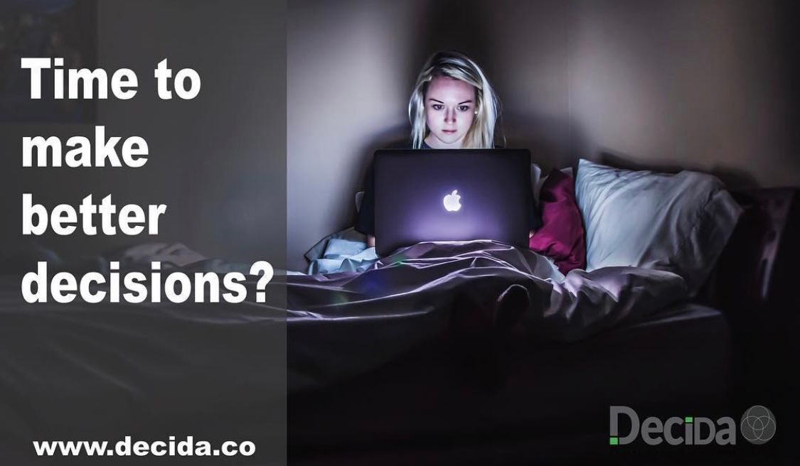 DecidaDigital's tweet photo. Time to start making better decisions? Visit https://t.co/gKZwr6FKBz , take our decision-making survey and improve the confidence and quality of your decisions today! https://t.co/uQsKkdOh0m
