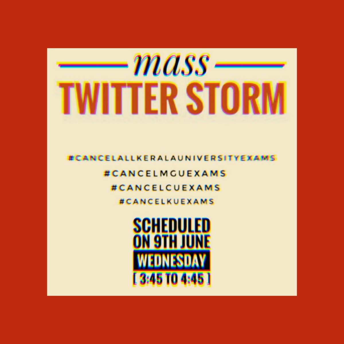ivyshnav_'s tweet photo. Is it Justified?
Forcing university students to write offline exams, without even giving one dose of vaccination. What is more important ?Life or exams !!!?
#Kerala_VaccinatethenGraduate
 #cancelAllKeralaUniversityexams
#cancelMGUexams
#cancelKUexams
#cancelCUexams https://t.co/Wp13MnvypA