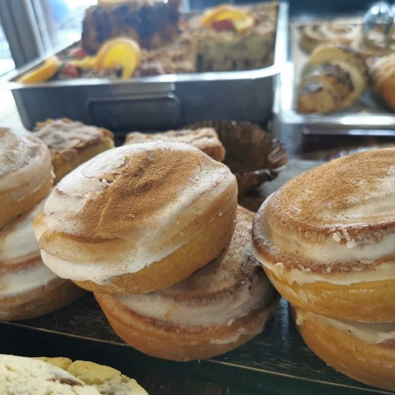 Have you tried our Cinnamon Buns? A very delicious and popular treat in our cafes <a href="/BakedRathmines/">Baked.Rathmines</a> <a href="/BakedDundrum/">Baked.Dundrum</a> and <a href="/TheWoodenWisk/">The Wooden Whisk</a>

You can also order for delivery on bakedonline.ie 🤗

#BakedDublin #BakedOnline #freshlybaked #cakes #cinnamonbuns #treats