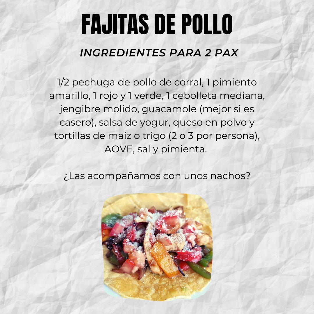 solobuey's tweet photo. Plato socorrido donde los haya, muy versátil y que gusta a casi todo el mundo. Sí, hablamos de las #fajitas, y hoy os traemos una de tantas posibles recetas: de #pollodecorral y con base mexicana, aroma oriental y salsa griega. ¿Alguien da más? #recetasSolobuey #recetasfáciles https://t.co/6haDPluiOW