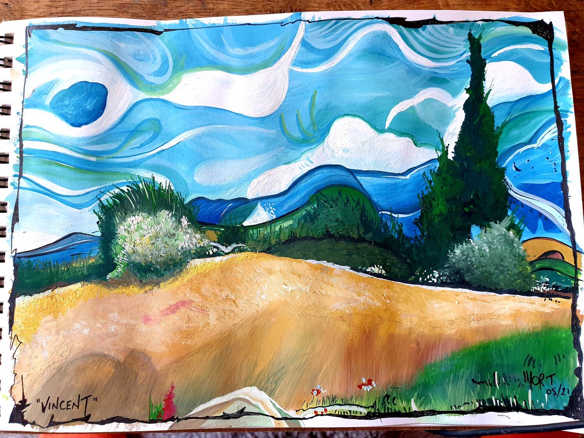 A touch of Vincent. #artistsontwitter #artists
