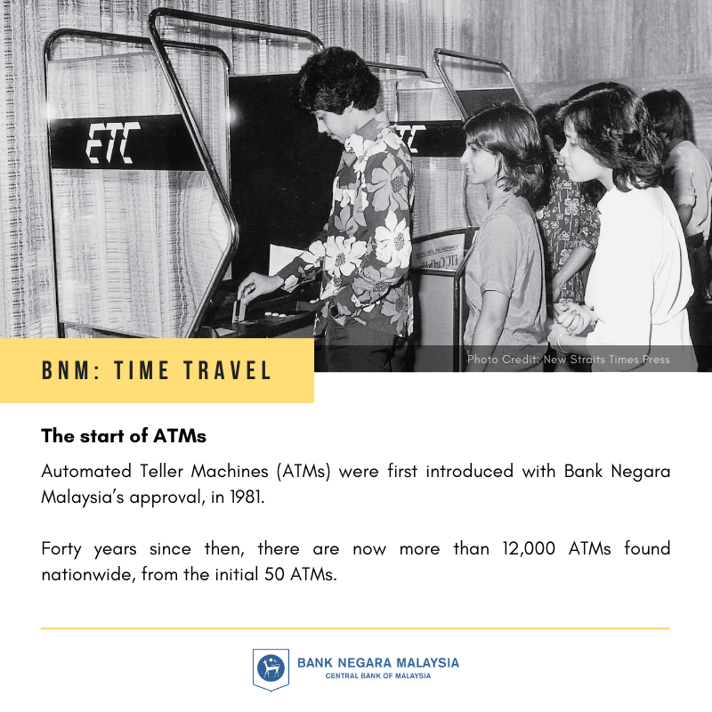 Bank Negara Malaysia On Twitter Before It Was Termed Atm These Machines Were Called Etc Try To Guess What Etc Means Leave A Comment Below In This Current Lockdown Plan