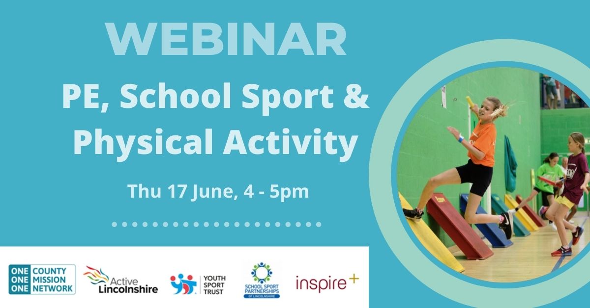 Our next PE, School Sport and Physical Activity webinar will be on Thursday 17th June 4pm – 5pm.

The focus of this webinar is the road to recovery from Covid and the essential role that physical activity will play. 

Register here: ow.ly/yXnM50F5F4p