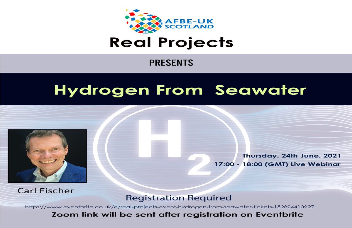 AFBE_UK's tweet image. carl fischer co-founder of sHYp will talking about the breakthrough innovation of Hydrogen from Seawater at #RealProjects

Join: afbe.org.uk/events

@AFBEUKScotland