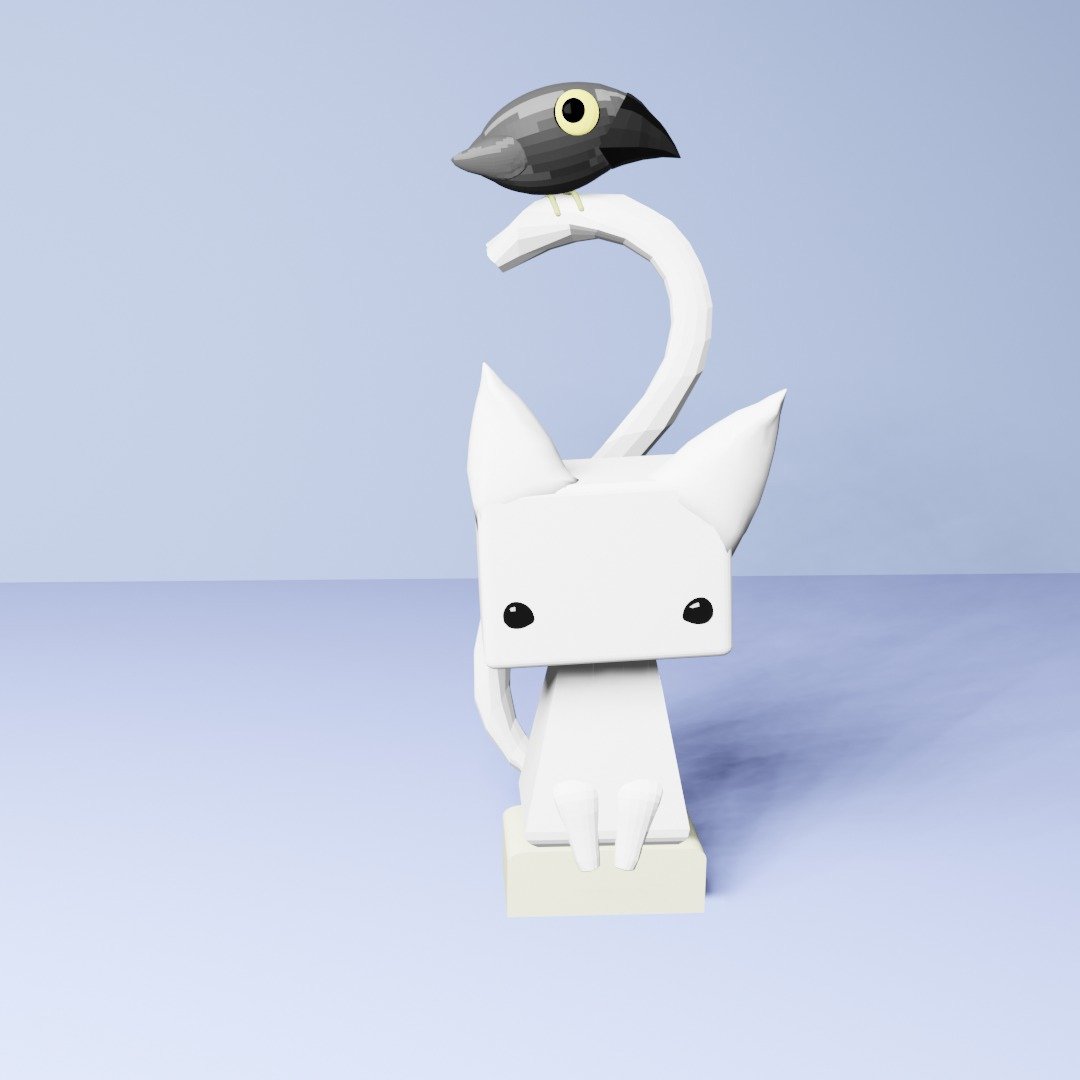 L00natik's tweet photo. Just saw a nice picture on Pinterest and decided to try to create it in #Blender3d. Taking my first steps in #3dmodeling 
#lowpoly #blender https://t.co/feUJEoz1l1 https://t.co/JWZJxB0IFK