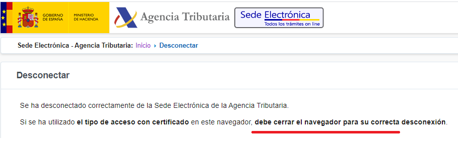 Ingenio_2010's tweet image. La página de la #aeat dice que si hago logout con un certi y quiero hacer login con otro tengo que cerrar el navegador para una &quot;correcta desconexión&quot; XD. Manquismo puro. #horrorcode