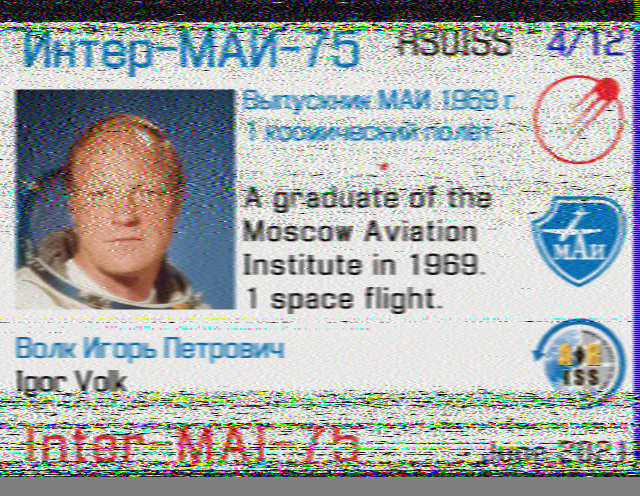 sanados's tweet photo. Finally an #ISS #SSTV event I was able to join.
#InterMai75 https://t.co/hdDnKAfLOy