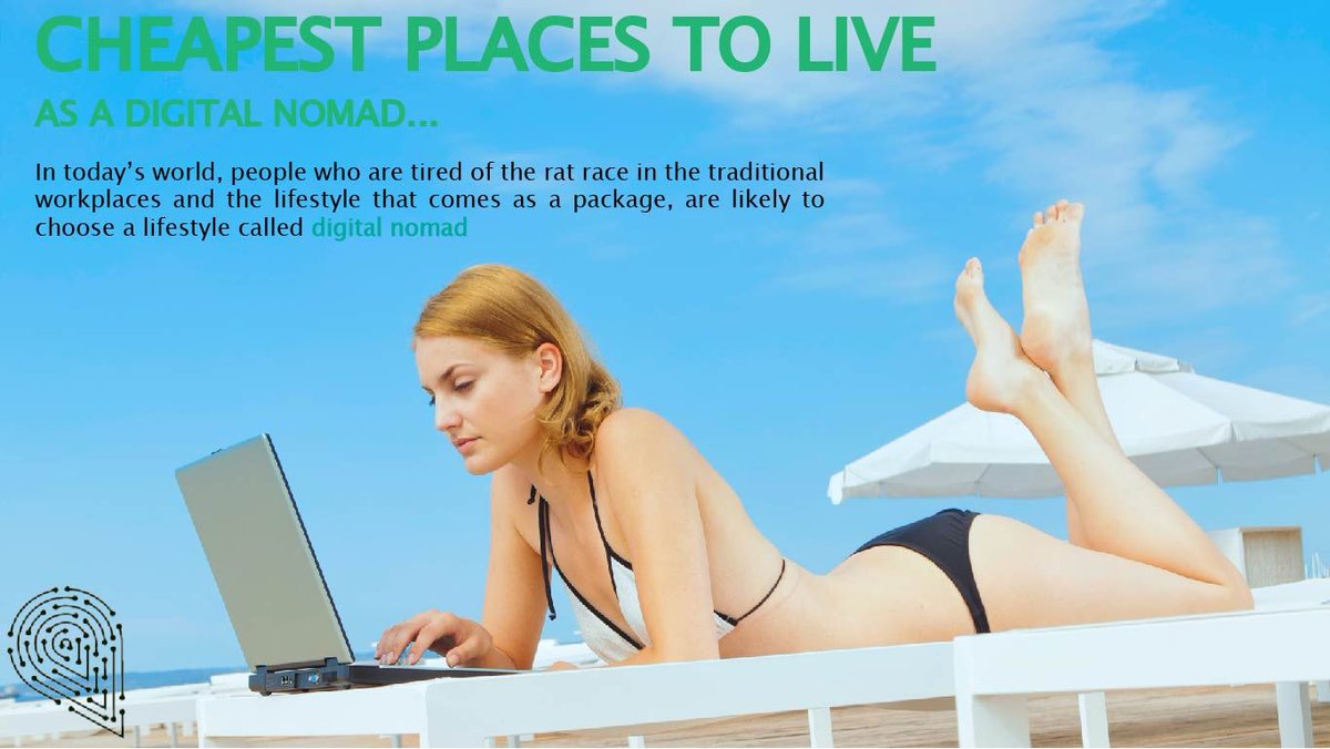 Cheapest Places to Live as a Digital Nomad 🌴😎 bit.ly/2SiPpoY  

#Vacation #Cheap #Economy #Digital #RemoteWork #DigitalNomad #RemoteTeam