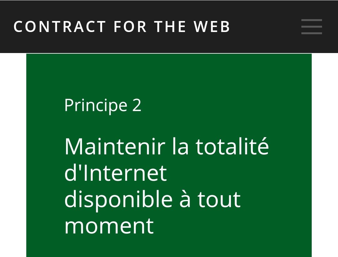 cyriacgbogou's tweet photo. Pour que personne ne soit privé de son droit à un accès complet à Internet.
En savoir plus :
https://t.co/gVCVKAVDLE
#contractfortheweb https://t.co/cYFyXnr4jX