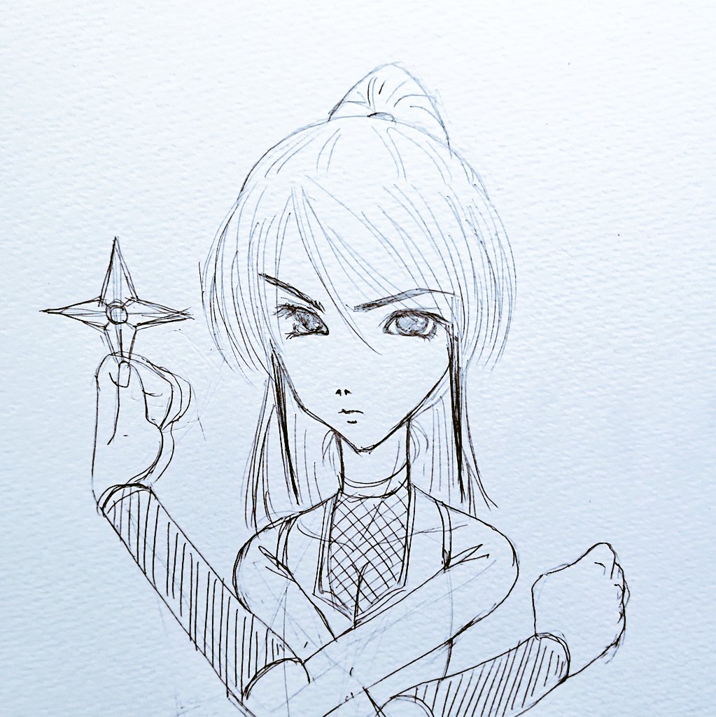 今日の夜のお絵描き 
