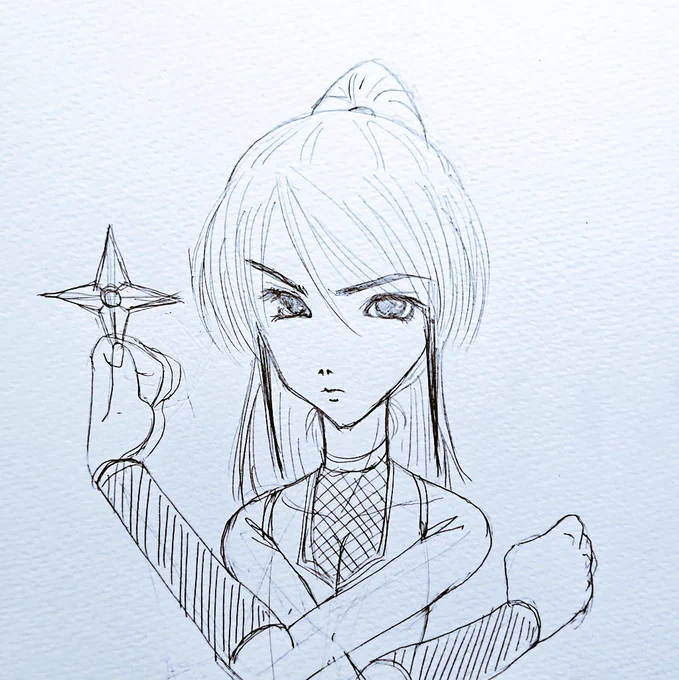 今日の夜のお絵描き 