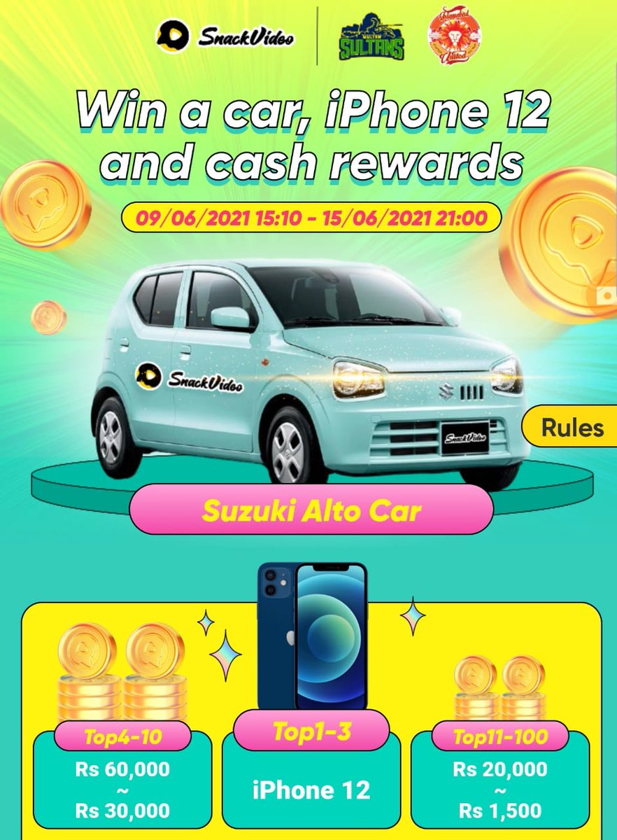 Rai_Fakhri's tweet photo. - #MultanSquad, kia scene hai? Iss #SnackCricketPawri mein, I need your help! Mera code use Karen and join #SnackVideoPakistan! Iss dafa they’re offering crazy prizes and mujhe bhi chahiyen!
694685281 https://t.co/rRqrK9koVh