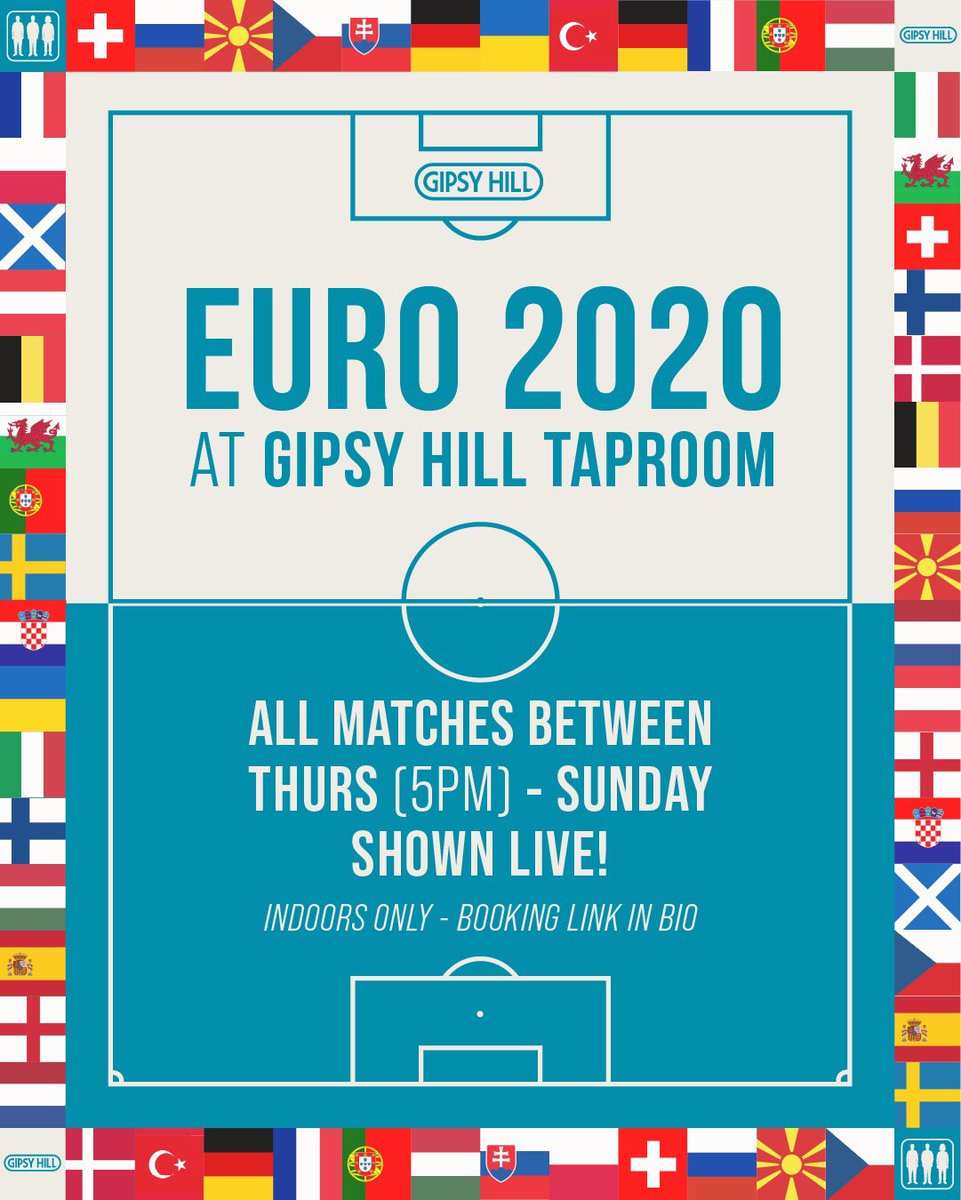 WE ARE SHOWING THE EUROS ⚽️⚽️⚽️ Kicking off this Friday at 8pm with the Italy vs. Turkey match, we will be playing all Group Stage matches that show during our opening hours