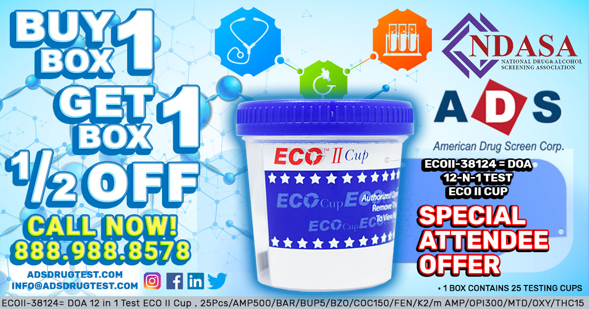 ads_drugtest's tweet photo. SPECIAL ATTENDEE OFFER. Well if you didn't go to the tradeshow maybe we will let that slide for a great deal as well. While supplies last. #summersale #drugtest #tradeshow #SpecialOffers Buy 1 get the 2nd 1/2 off. https://t.co/SYv1S4EZXZ https://t.co/yV38EWSOY6