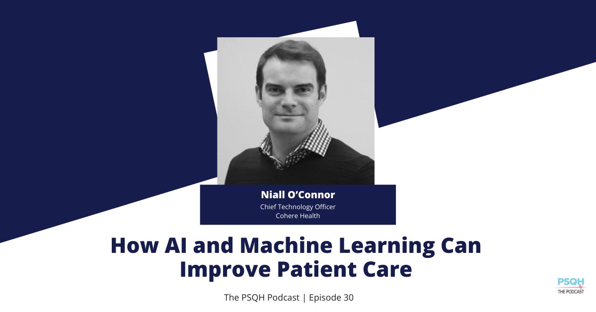 PSQH (@psqhnews) on Twitter photo On episode 30 of PSQH: The Podcast, <a href="/niall0c/">Niall O'Connor</a>, Chief Technology Officer of <a href="/CohereHealth/">Cohere Health</a>, talks about using AI and machine learning to improve patient care.
Listen on:
SoundCloud: bit.ly/34Zq2LM
iTunes: apple.co/3cnz7lt
#HealthLeaders #HealthTech #PatientCare On episode 30 of PSQH: The Podcast, <a href="/niall0c/">Niall O'Connor</a>, Chief Technology Officer of <a href="/CohereHealth/">Cohere Health</a>, talks about using AI and machine learning to improve patient care.
Listen on:
SoundCloud: bit.ly/34Zq2LM
iTunes: apple.co/3cnz7lt
#HealthLeaders #HealthTech #PatientCare