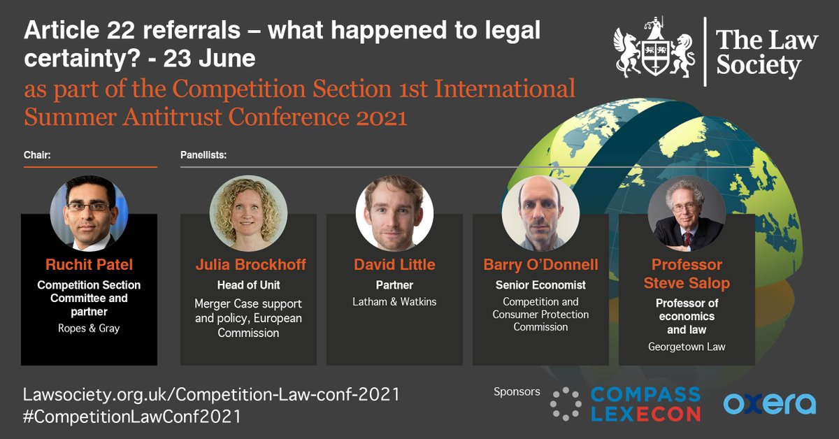 Ruchit Patel is one of the speakers at the International Summer Antitrust Conference 2021, hosted by the <a href="/TheLawSociety/">The Law Society</a> Competition Section. He, with fellow panelists, will be offering their perspective on recent Article 22 developments. #CompetitionLawConf2021 #Article22