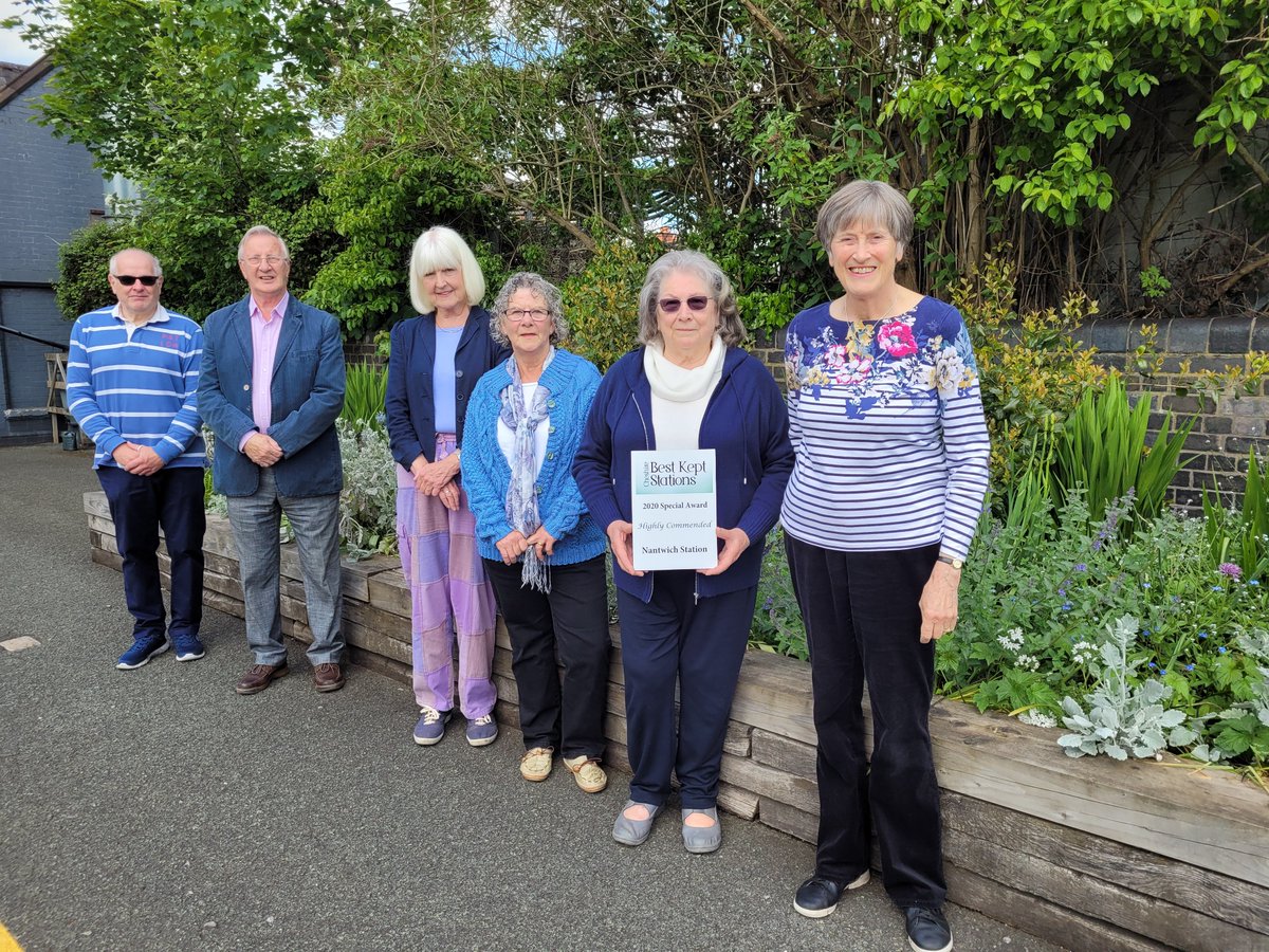 We are delighted to have recently collected a Highly Commended award from Cheshire Best Kept Stations for our planting at Nantwich Station