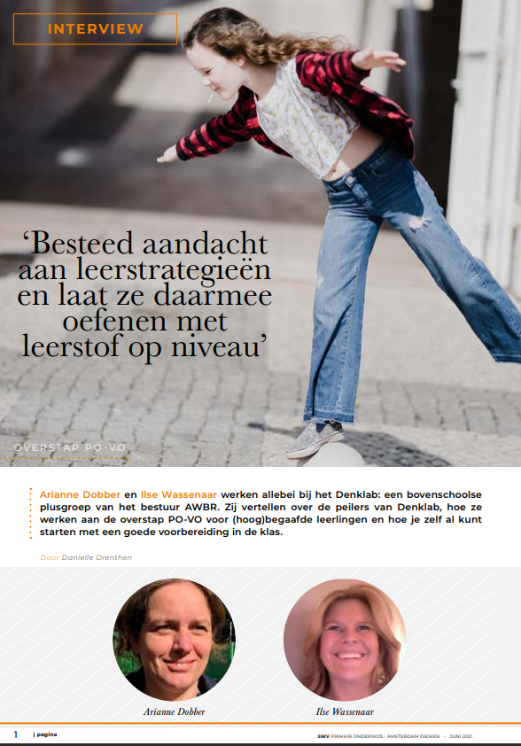 IlseWassenaar's tweet photo. Mooi interview over het #Denklab @AWBRonderwijs  en vooral het groep 8 Denklab! https://t.co/BkFJjIpjKK
