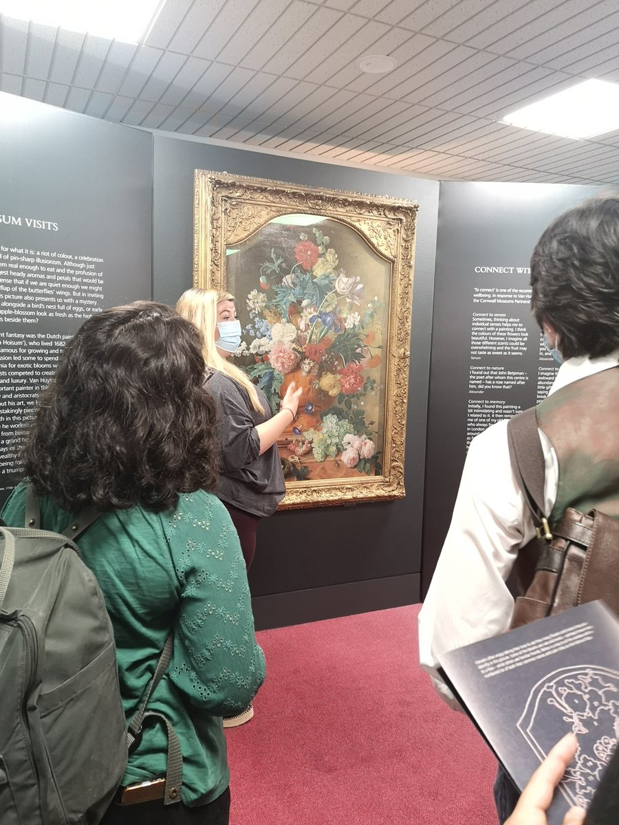 charmorgan_'s tweet photo. I had a wonderful morning today at @ConcernWad admiring Flowers in a Terracotta Vase #VanHuysumVisits (and its recreation) with @CornwallInterns @_clairenglish @celinelliott &amp; @NationalGallery colleagues. So rejuvenating to reconnect in a physical space! 💐 https://t.co/3WuuW3hrDG
