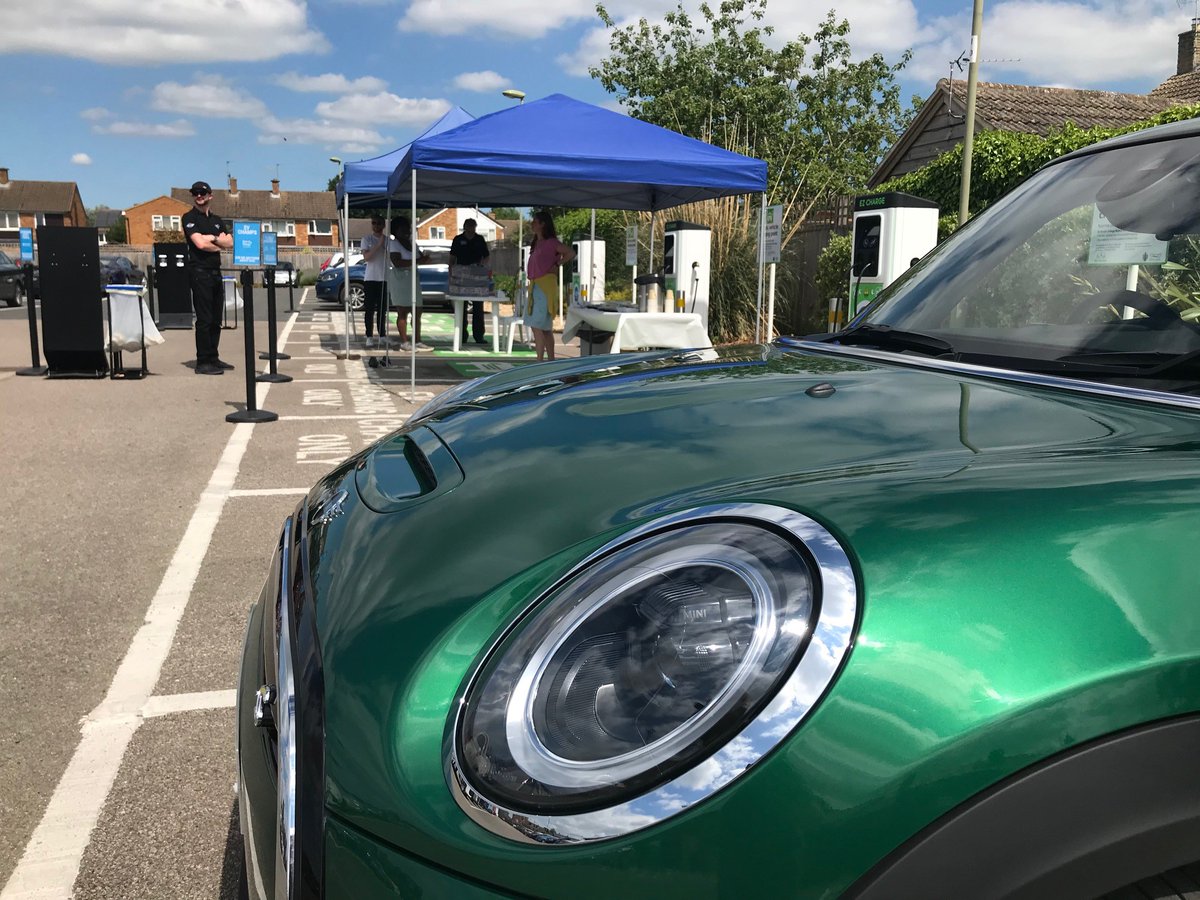We've been down to Cattle Market carpark to have a chat with the <a href="/parkandchargeox/">Park and Charge Oxfordshire</a> team about their new charging hubs.
We got the chance to test drive the brand new EV mini and had a cuppa after!
All the info's at parkandchargeoxfordshire.co.uk/park-and-charg…