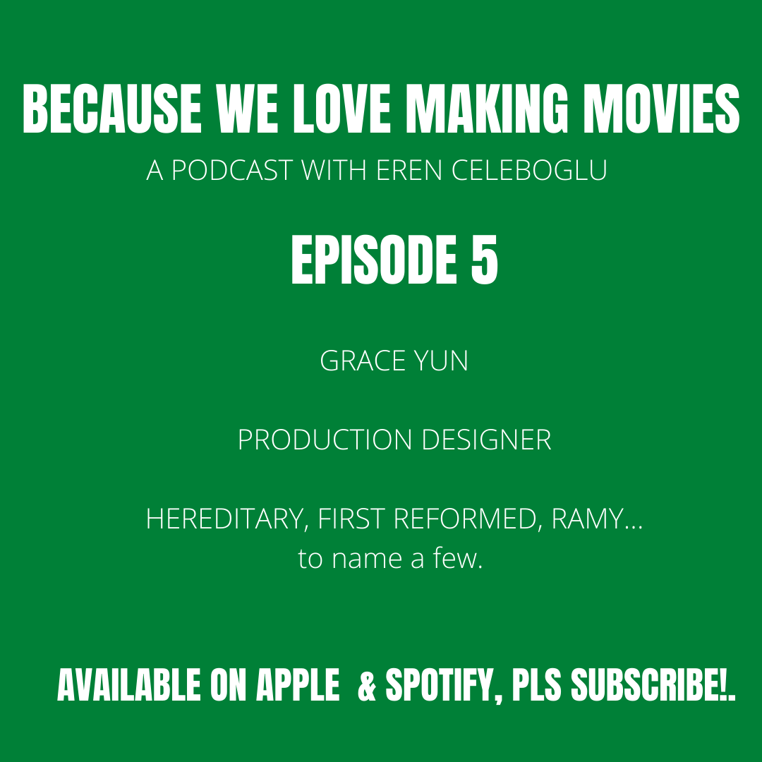 Eren_Celeboglu's tweet photo. Today, I speak with Production Designer Grace Yun. Grace is a wonderfully humble but incredible artist and filmmaker!

#Hereditary #First Reformed #Ramy #filmmaking #podcast #podcasting #filmpodcast #hollywood #cinema #movies #cinematographer #cinematography https://t.co/IOsg6yPaAs