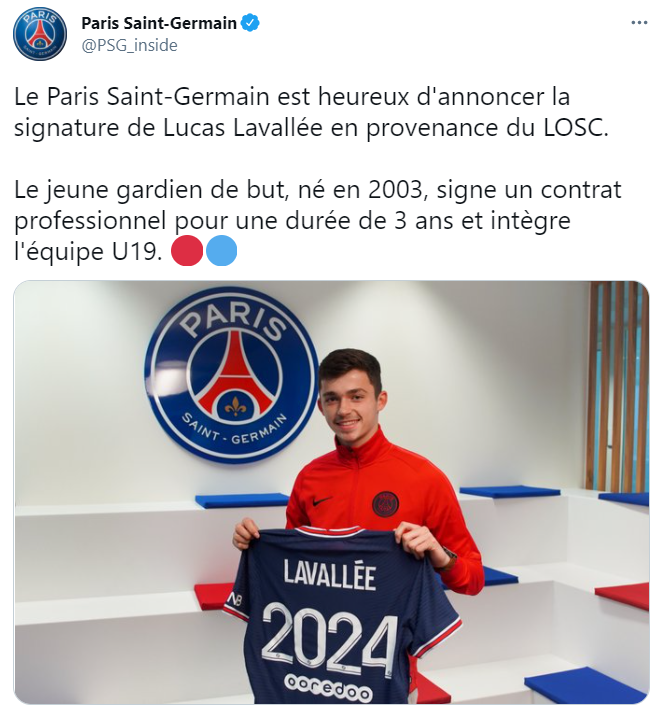 WDevauchelle's tweet photo. ⚽️ Beaucoup de talents au #PSG au poste de GB mais avec la signature de Lavallée et l'arrivée probable de #Donnarumma, le PSG aurait ... 8 Gardiens pros ⤵️
Navas / Rico / Bulka / Areola / Innocent / Lavallée / Franchi / Donnarumma

Il y a quand même quelque chose de gênant. https://t.co/TCnVn8VlU7