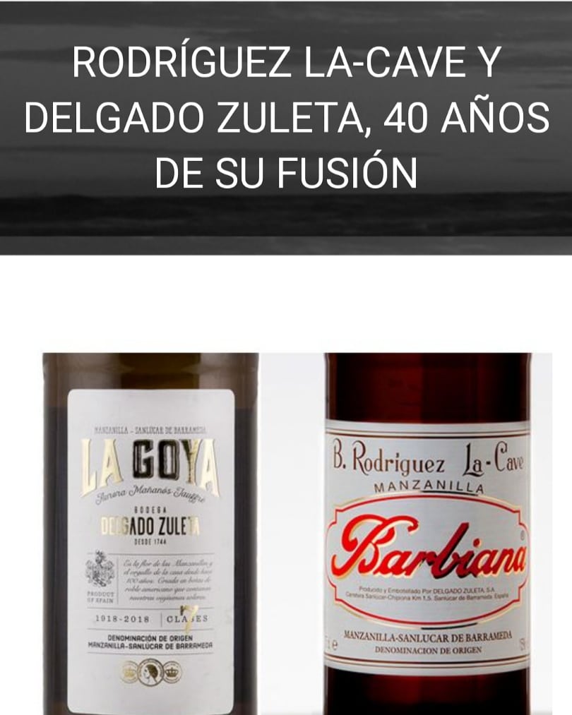 40 años de la fusión de las Bodegas Delgado Zulueta y Bodegas Rodriguez La-Cave, de donde salen caldos muy apreciados como Qvo Vadis y Aurora, entre otros muchos otros. 

delgadozuleta.com/actualidad/rod… 
#finos #manzanilla #sanlucardebarrameda #Cadiz #jerez <a href="/VinosSanlucar/">Bodegas de Sanlúcar</a> <a href="/bodegasdelgado/">bodegasdelgado</a>