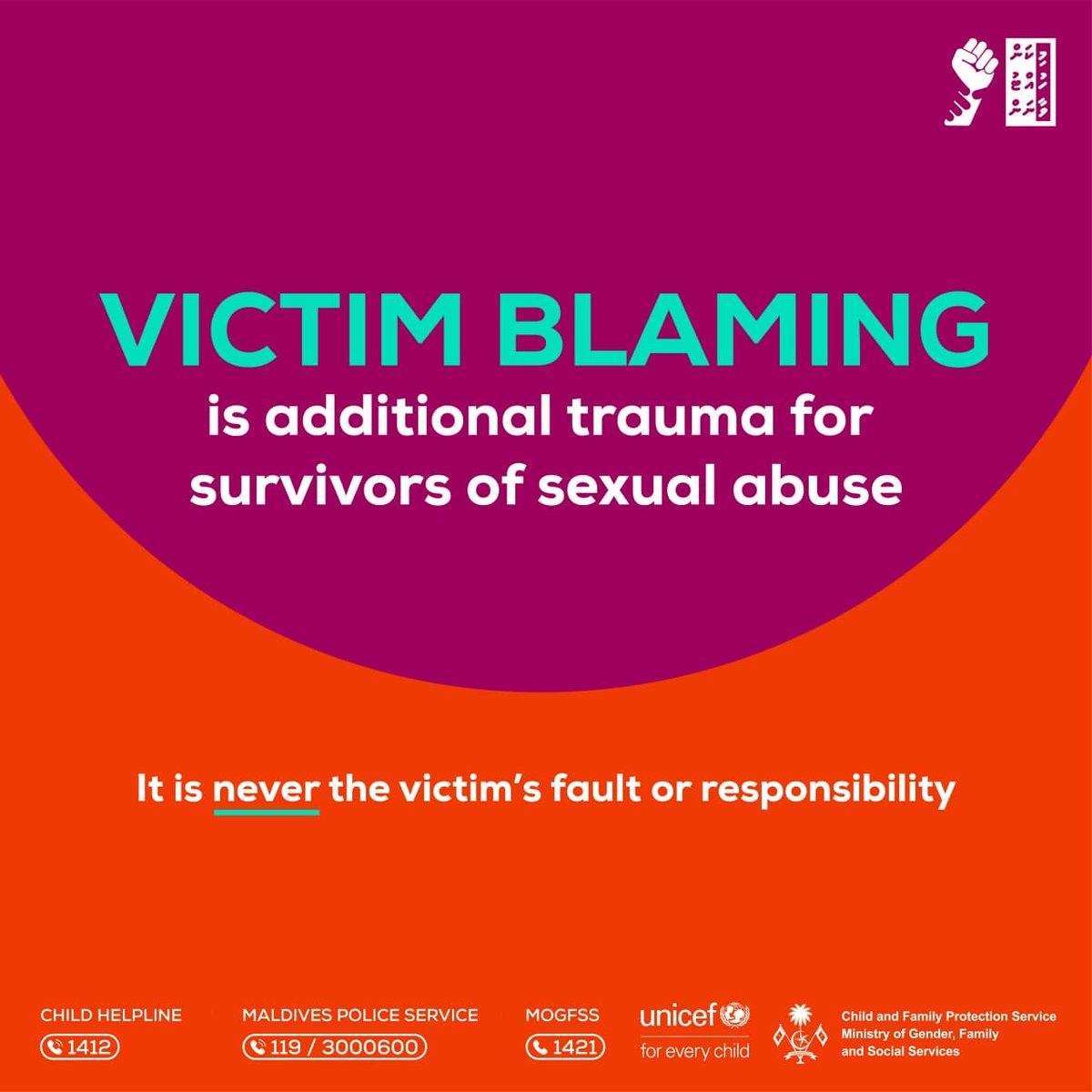 mikanhuttuvaa's tweet photo. Victim-blaming attitudes can also make the victim lose hope of ever escaping their abuser or finding justice for the crimes committed against them.

Never blame the victim - it is never the victim's fault - only the abuser is responsible and accountable. 

#MikanHuttuvaanan https://t.co/CoHzyP9VlZ