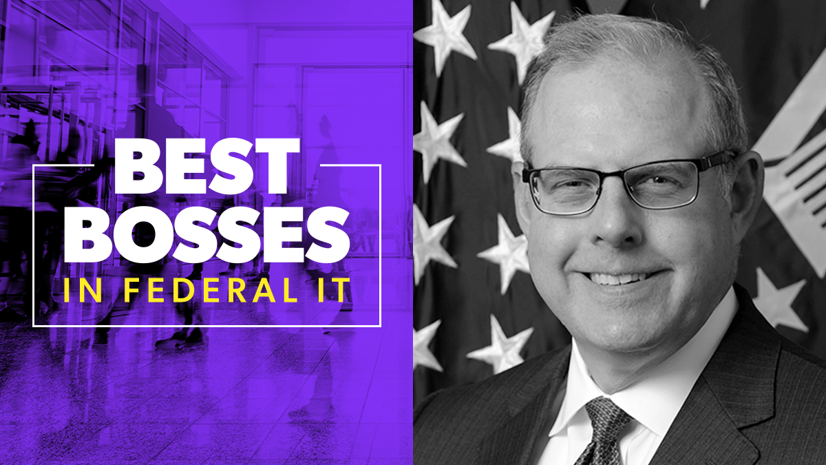 fedscoop's tweet photo. Congratulations to John Sherman (@DoD_CIO) of @DeptofDefense for winning a 2021 #BestBosses in #FedIT award! 
See the full list here: https://t.co/pD51vs8BOV https://t.co/hllBlDdV6L