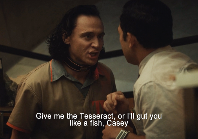 Loki asking the guy what his name is so he can threaten him more personally is peak Loki