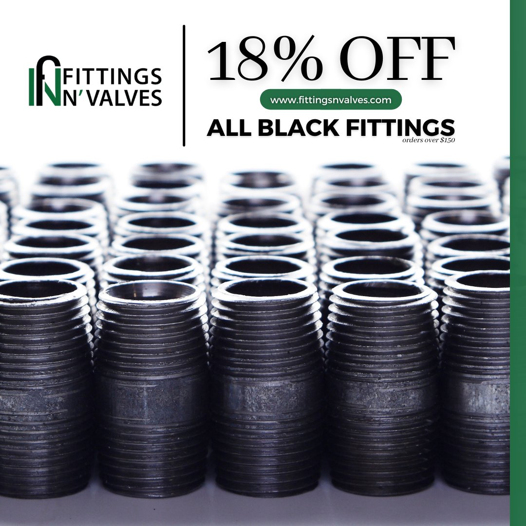 FittingsNValves's tweet image. LAST DAY TO PURCHASE AT 18% OFF. Take advantage by using code: BLK18

For purchases over $150
Valid through 6/2/2021
***excludes overstock items***

fittingsnvalves.com/collections/bl…

#pipesale #forsale #discount  #industrialliving