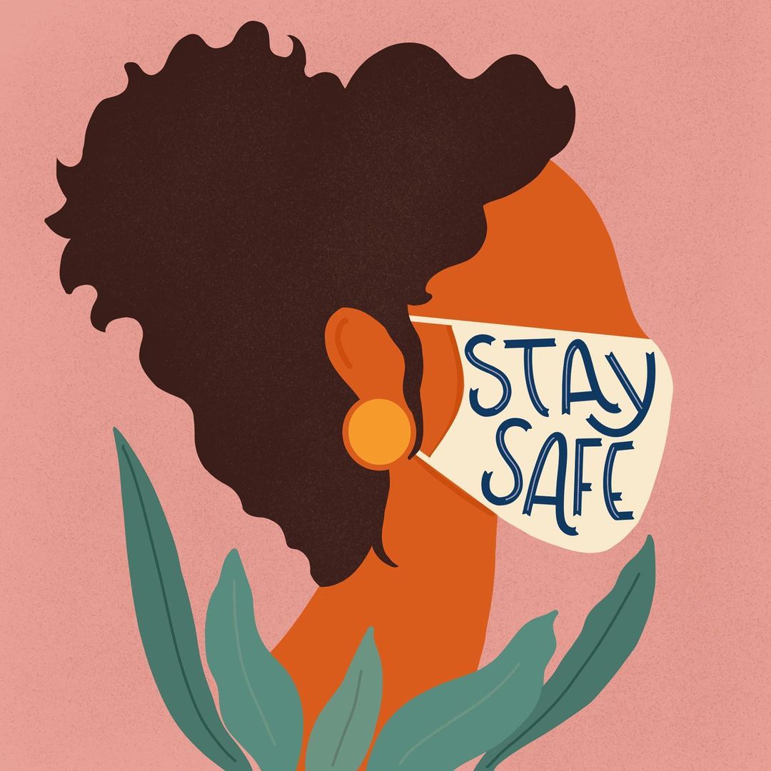 COVID19Black's tweet image. Mask it up even if you are fully vaccinated! Also, challenge yourself this week and get one friend to get vaccinated or help them do some research on Covid-19. You got this!

😷 via iamtiffreed/IG