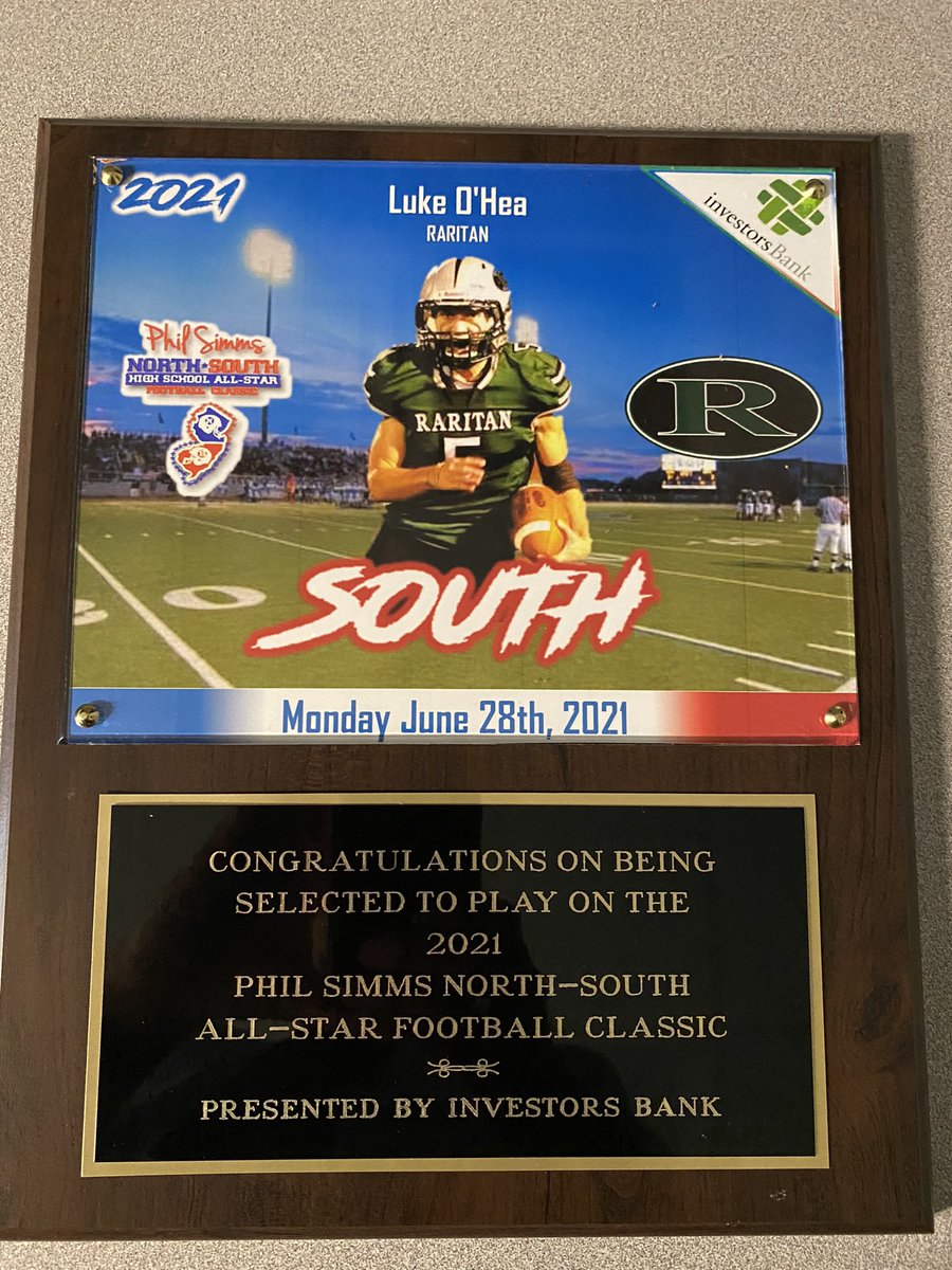 RaritanSports's tweet photo. Congratulations to Raritan own Luke O'Hea!  @luke_ohea well deserved! https://t.co/nrv4FJtX3B