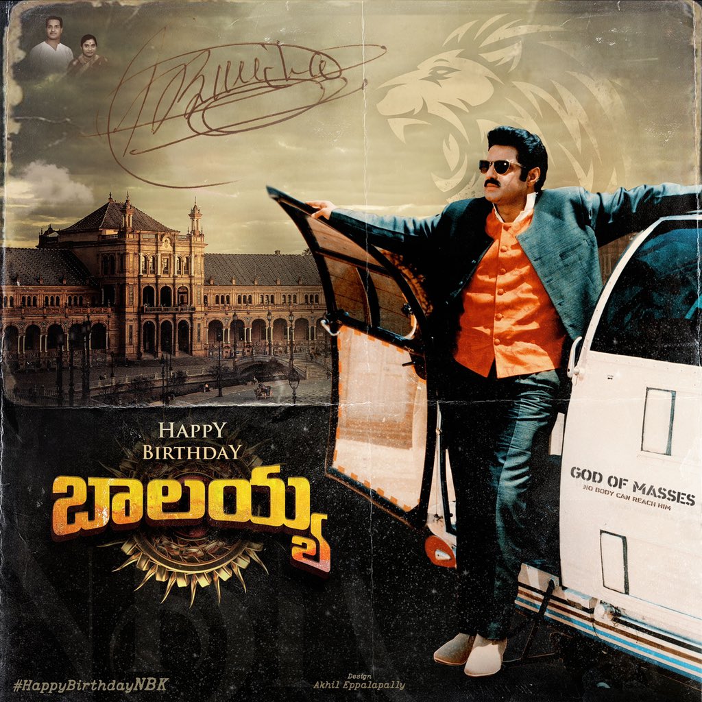 vijaychinthak's tweet photo. Sri Nandamuri Balakrishna garu,a versatile actor, honourable MLA , chairman of the Indo-American cancer hospital and above all a humble philanthropist turns 61 tommorow. #HappyBirthdayNBK #CDPLaunch https://t.co/9HGi4QGb3V