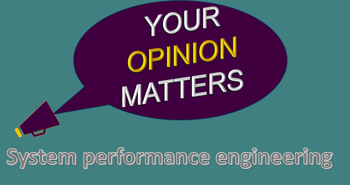 Are you an #engineer, #architect, #researcher, or #manager interested in #system performance? Then this survey on system #performance engineering is for you.  lnkd.in/gPKFnHU