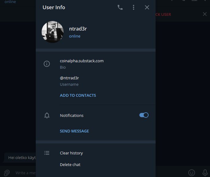 oinonen_t's tweet photo. Important note ⚠️ There seems to be an ongoing impersonation attack on @telegram. I never ask your crypto-related information on Telegram or any other platform. Report &amp; stay safe! https://t.co/snsd19z9vk
