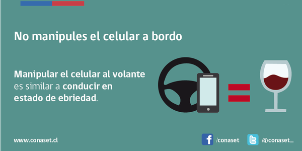RUTADELCANAL's tweet photo. Recuerde no usar su celular mientras conduce #Ruta5Sur #PtoMontt #Pargua https://t.co/XKXB5Um9jV