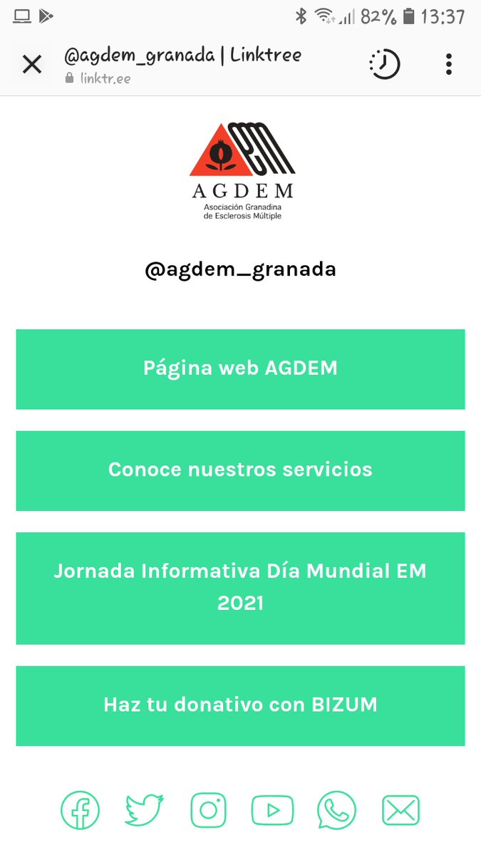 agdem_granada's tweet photo. Ya disponemos de perfil en Linktree para un acceso más fácil y rápido a:
📌Nuestra página web.
📌Perfiles de redes sociales.
📌Enlaces de actividades destacadas.
📌Contacto mediante correo electrónico o whatsapp.
🔗https://t.co/vU4L7t3uH6
#esclerosismultiplegranada #Linktree https://t.co/ATCaOPCPhH