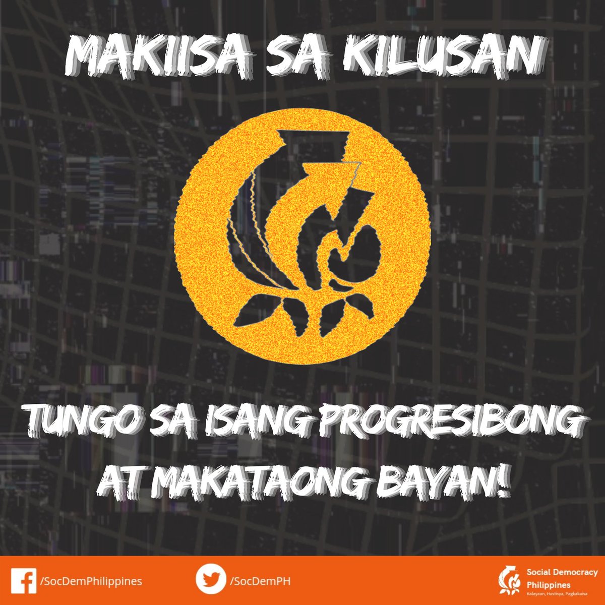 SocDemPH's tweet photo. TARA NA! KITA-KITS SA ORIENTATION!

Are you ready to join the movement towards a progressive and humane country?

Social Democracy Philippines, a progressive grassroots movement that envisions a Filipino society where freedom, justice, and solidarity are present and is valued. https://t.co/7sNZyGo19F