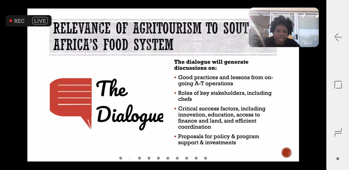 Skamoteane's tweet photo. The independent dialogue on Driving #foodsystems transformation in SAfrica via #agritourism #markets is live
 @agriluxe @FANRPAN @SDG2AdvocacyHub @FoodSystems #UNFSS2021 https://t.co/QnnJRSXKnX