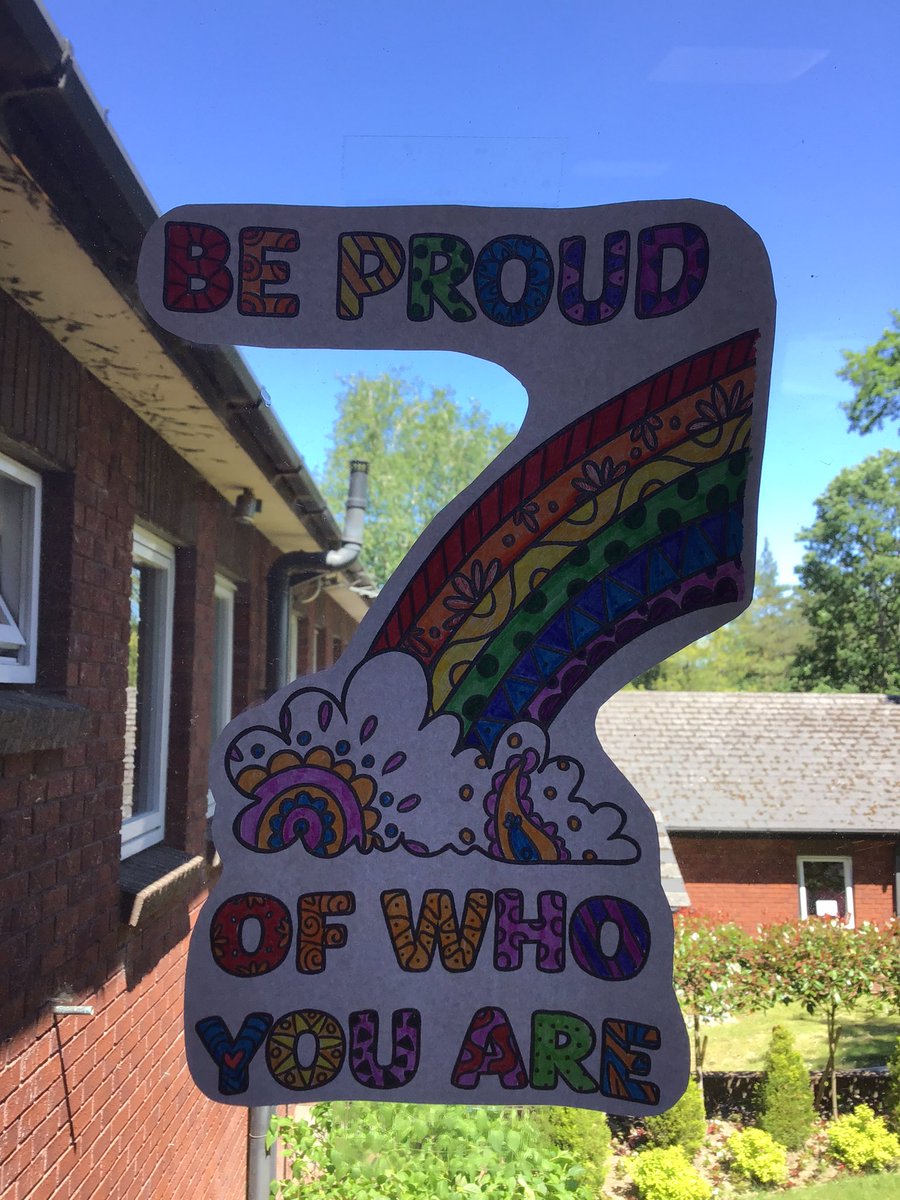 AlexBradshaw's tweet photo. The energy and enthusiasm at school for #PrideMonth has been amazing to see, my class have been decorating in preparation for our pride event on Friday #weartherainbow #Pride2021 @ACSEgham https://t.co/IdAi2XuKVx