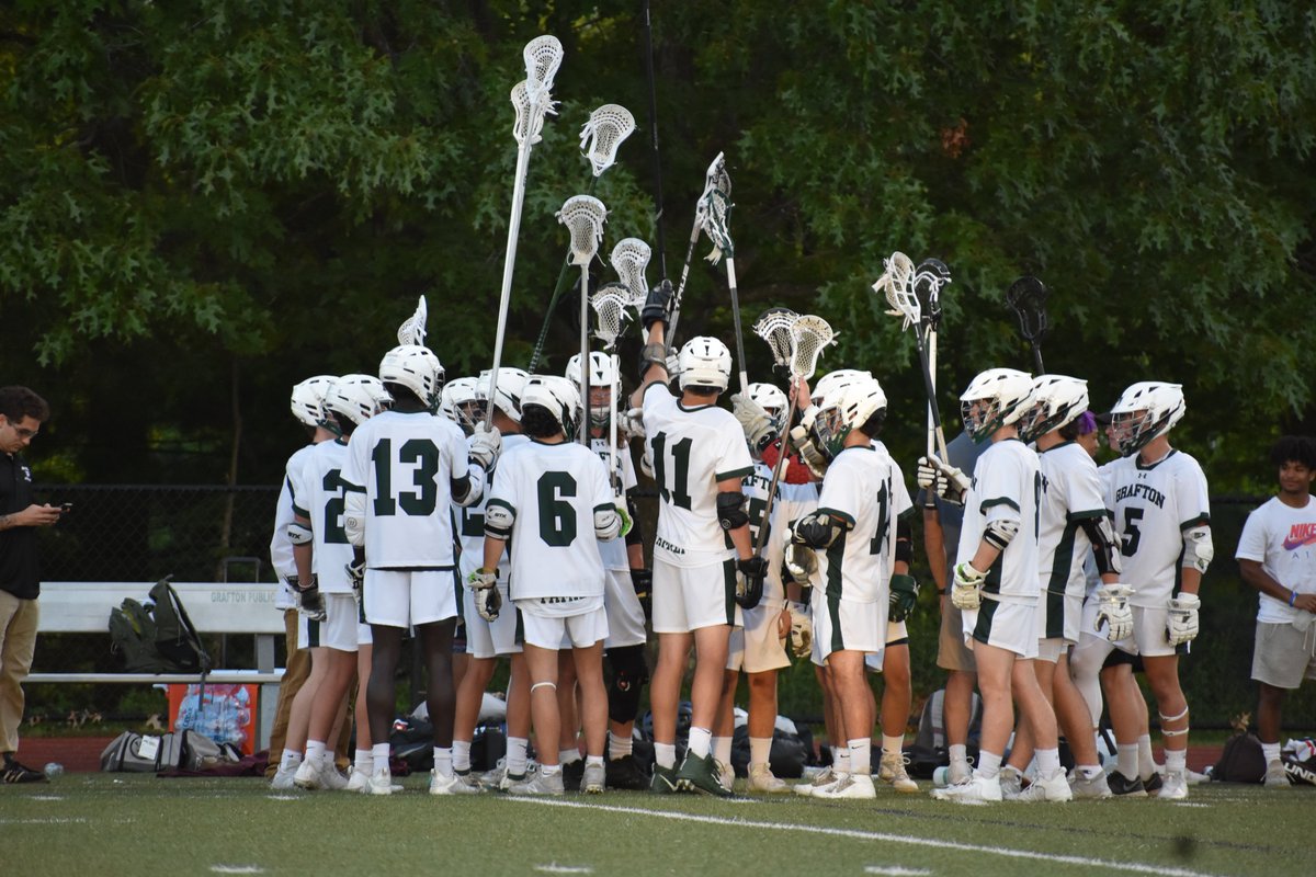 GraftonAD's tweet photo. CMass Boys Lax Tournament Schedule Update:

No. 2 Grafton (8-2) Will Host No. 7 Wachusett (7-4) On Friday, June 11, 7:00 PM 

#GoGraftonGo https://t.co/B9hTfMpPrc